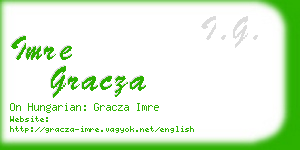 imre gracza business card